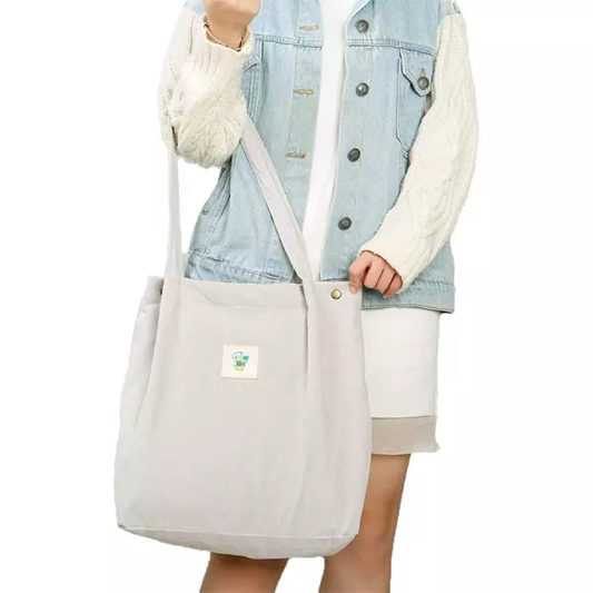 CJC Signature Corduroy Tote bags with inner
 pockets