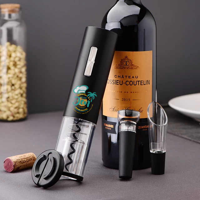 Multi-purpose Electric Wine Opener Wine Corkscrew Set Custom Plastic Automatic  Electric Bottle Opening Home Kitchen Supplies
