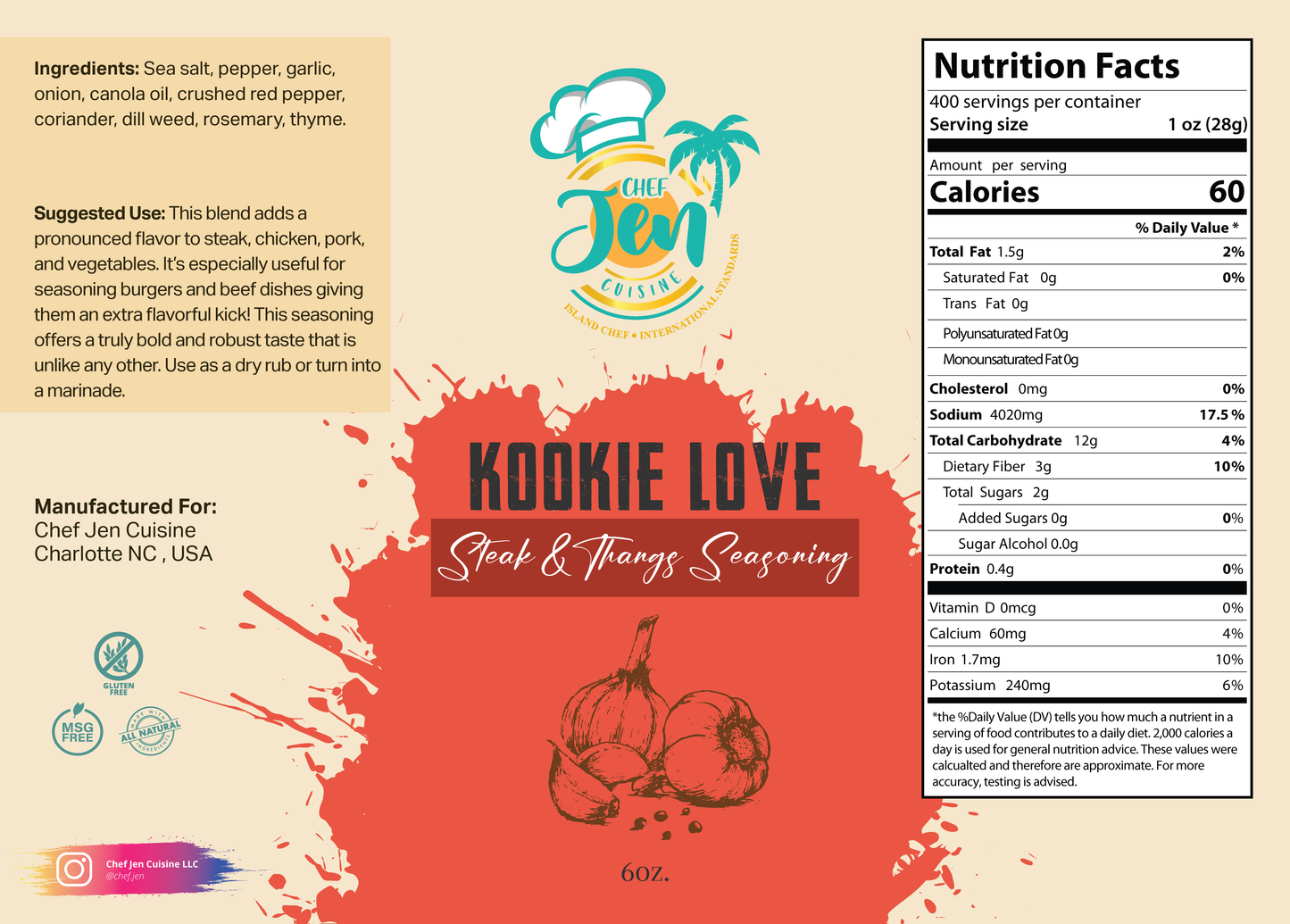 Kookie Love (Steak & Thangs Seasoning)