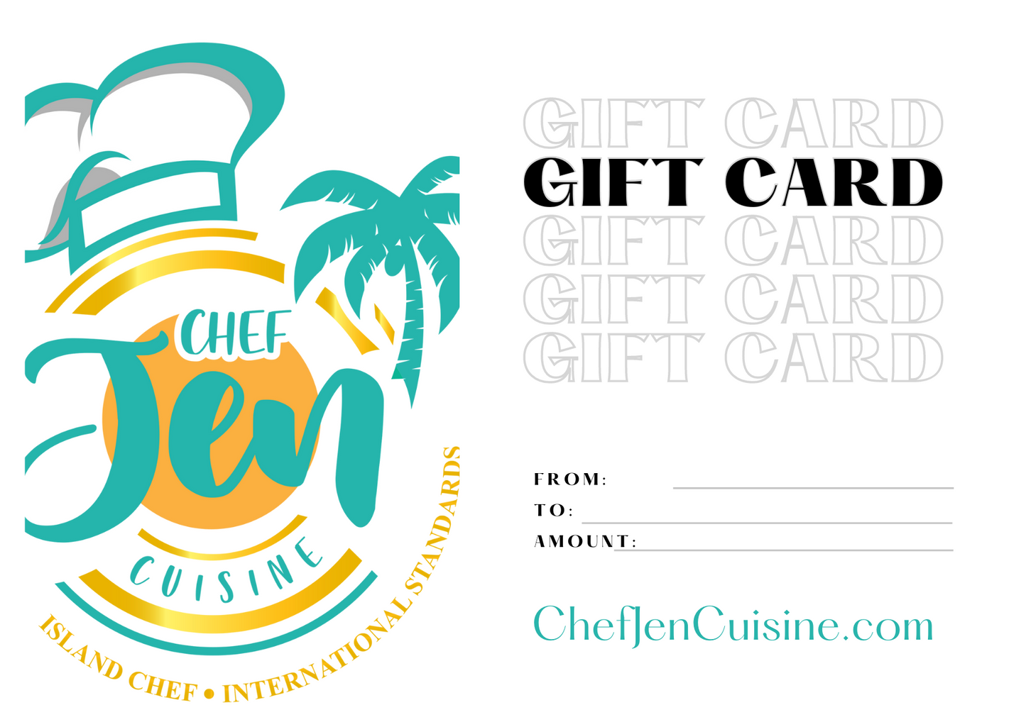 Chef Jen Cuisine Gift Cards
