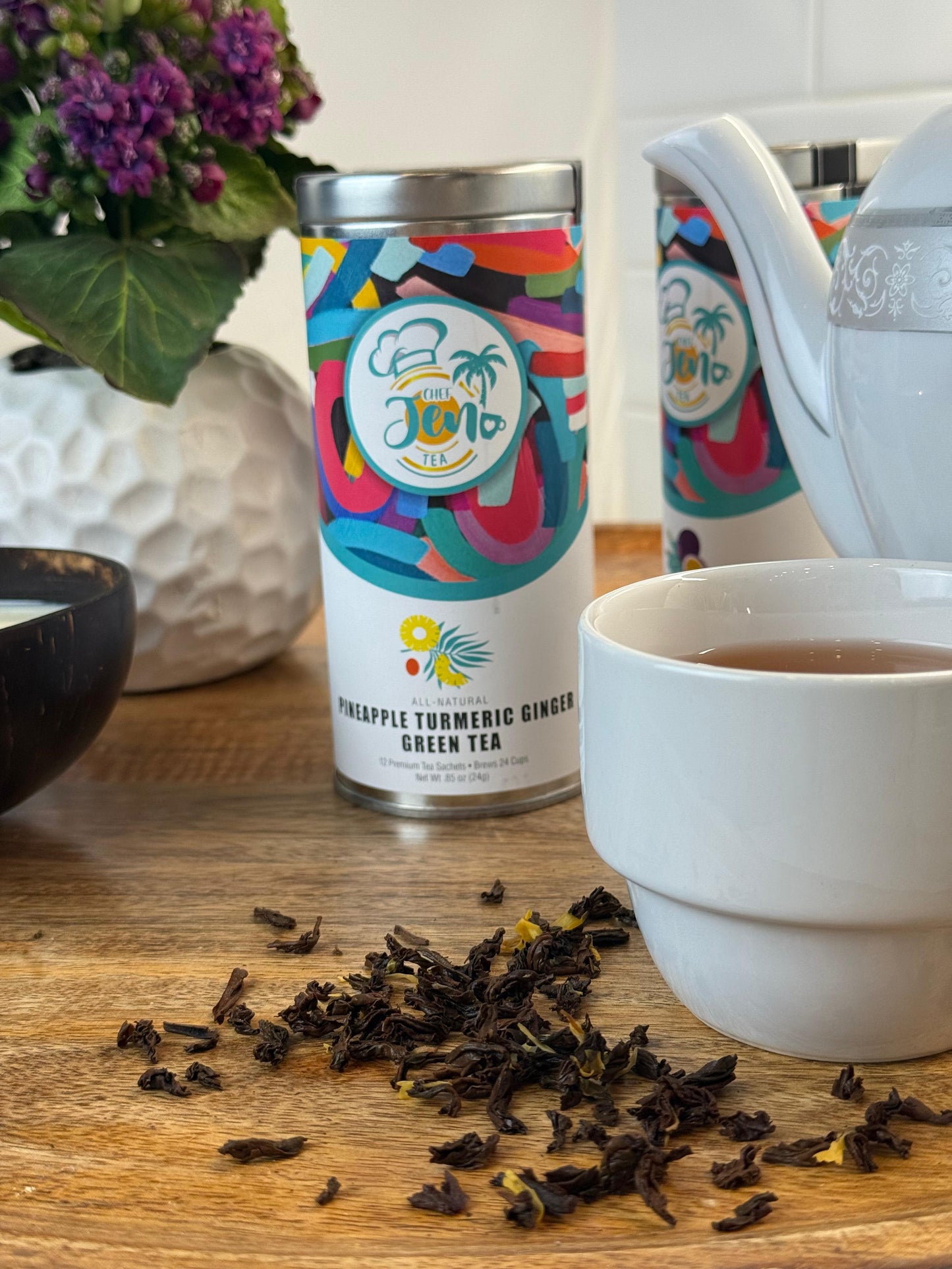 Pineapple, Turmeric, Ginger, Green Tea